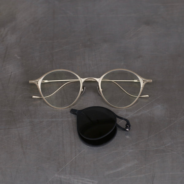 Rigards RG1038 Series Collection Detachable Double-Layer Plain Sunglasses RG-RG1038TI-GJHKTMSH Retro Gold Frame/Black Frame + Transparent Lens/Dark Gray Lens